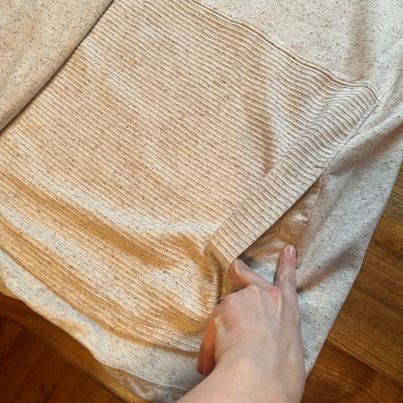 Women's L.L.Bean Cozy Mixed-Knit Pullover gray birch heather Medium Tall - Picture 8 of 12